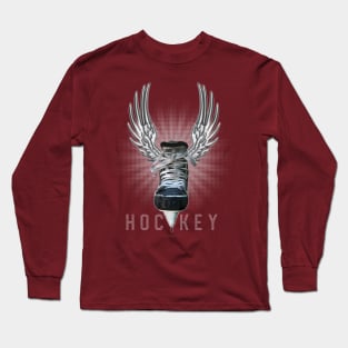 Winged Hockey Long Sleeve T-Shirt